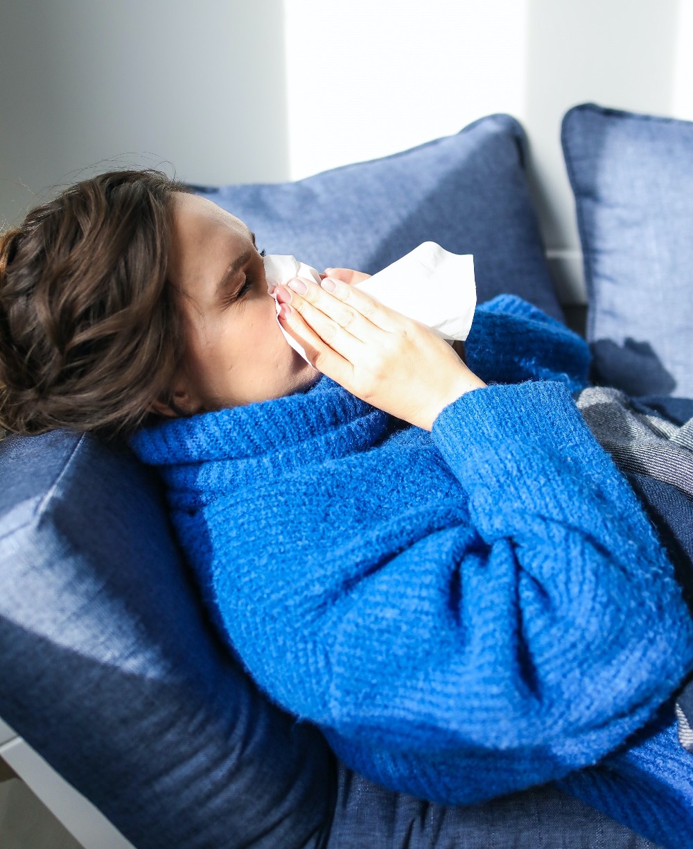 Women with flu symptoms